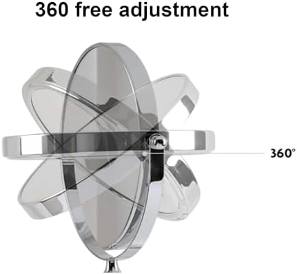 Wall Mounted Makeup Mirror with 1X10X Magnification and 360 Swivel
