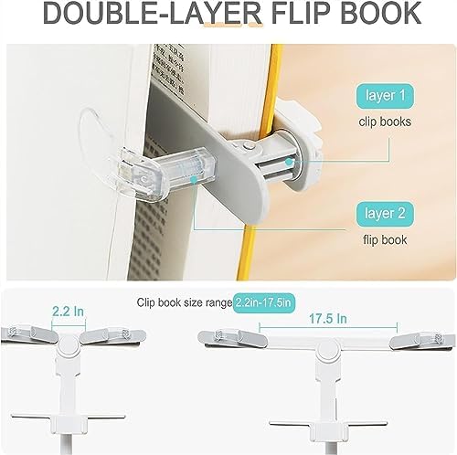 Tablet Floor Stand Holder with Clip and Remote Light