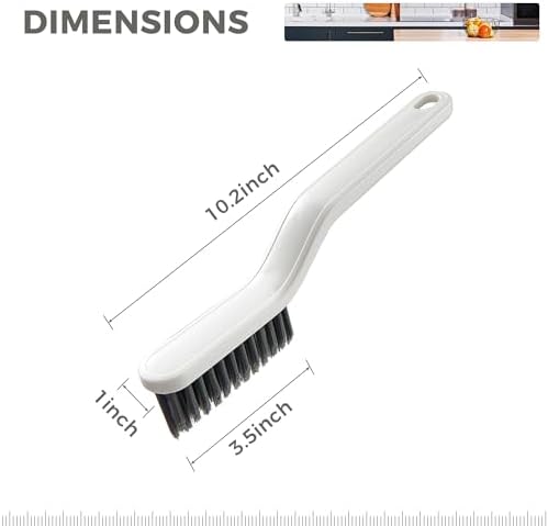 Lurenjia Hard Bristle Crevice Cleaning Brush - White 1