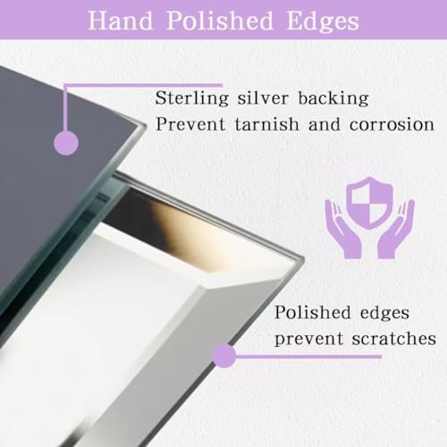 DOIMUSIM Frameless Mirror 14x18 Inch Wall Mount 1