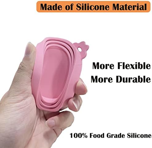 Uyauld Manual Can Opener with Bottle Opener and Silicone Lid Covers - Pink