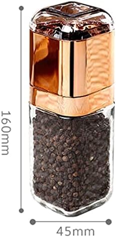 LEIXIUSM Pepper and Salt Grinders Set with Adjustable Mill