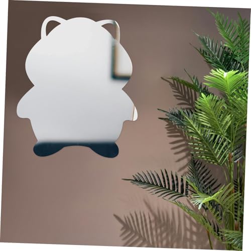 Vaguelly Hamster Shaped Wall Mirror No Drilling