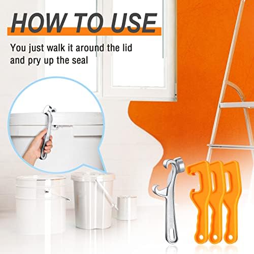 Yetene 1Pcs Aluminum 3Pcs Plastic Can Opener Set