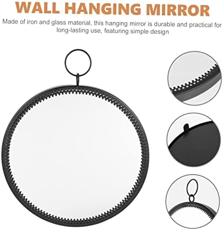 Alipis Round Wall Hanging Vanity Mirror