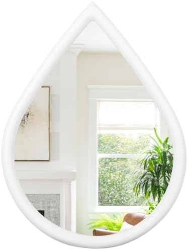 FEUFOAM Teardrop Wall Mirror with Wood Frame