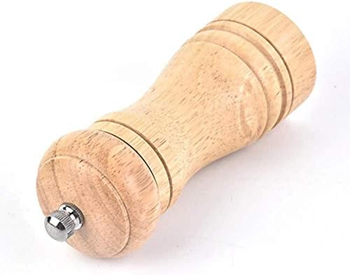 Adjustable Salt and Pepper Grinder Set 2 Pack Wooden Ceramic