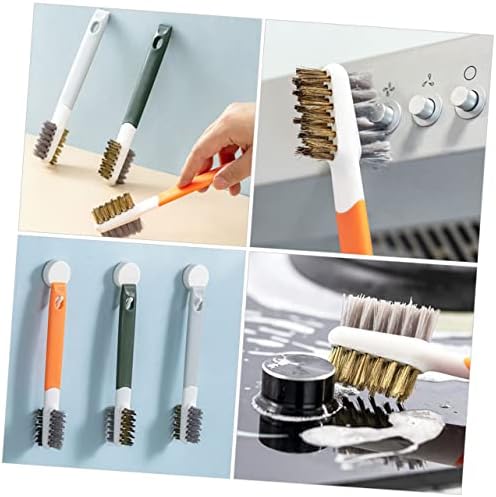 Alipis 3 Pcs Double-Ended Gas Stove Cleaning Brush