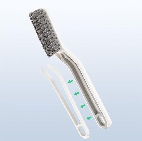 Lurenjia Hard Bristle Crevice Cleaning Brush - White 1
