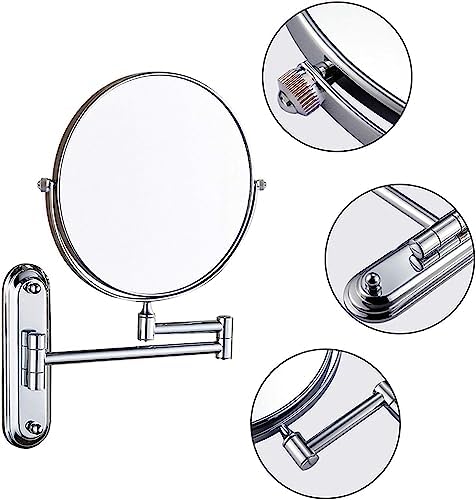 Bleslin Makeup Mirrors with 3X Magnification 8 Inch Brass Vanity Mirror
