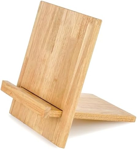 Red Co Sustainable Rubberwood Cookbook Stand 1