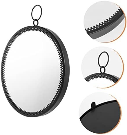 COSMEVIVI Round Black Wall Hanging Mirror 1
