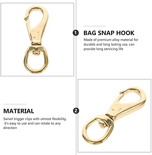 ULTECHNOVO Heavy Duty Swivel Clasps 2 Pcs Keychain Clips Buckles