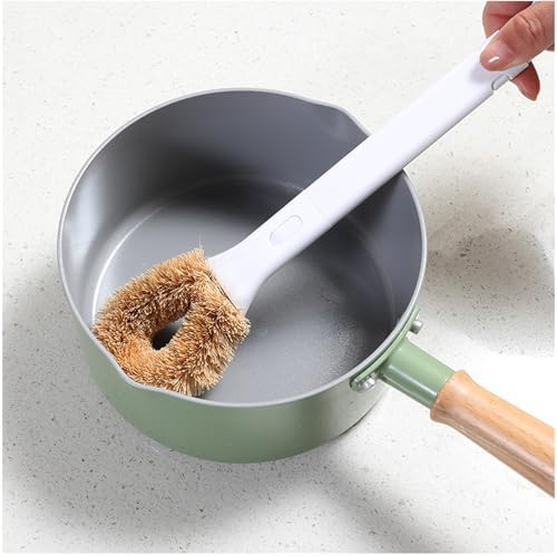 Nehsiac Kitchen Cleaning Brush Set of 7 with Handles and Base