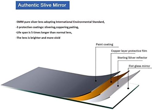 H A 40x24 Wall Mounted Mirror with Wooden Frame