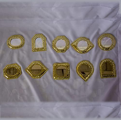Handmade Brass-Arch Mirror with Silver Engraving 1