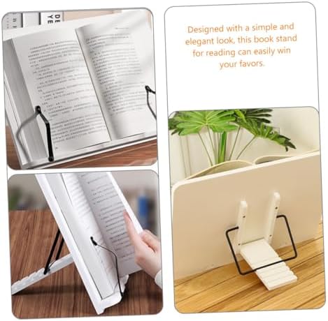 TOGEVAL Adjustable Wooden Book Stand for Reading