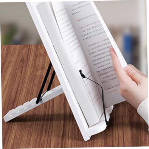 VILLCASE Adjustable Wood Book Stand for Cookbooks and Notebooks