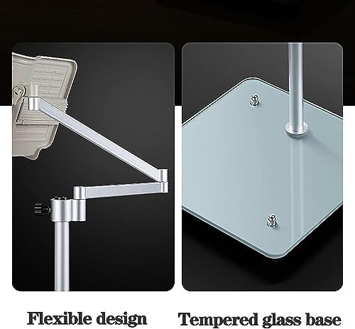 Foldable Reading Stand with Clamp and 360 Rotating Base