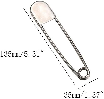 DEEKOUDT 6-Piece Extra Large Safety Pins Set