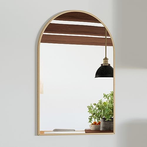 Design House Maeve Arched Wall Mirror 30 x 20 Gold