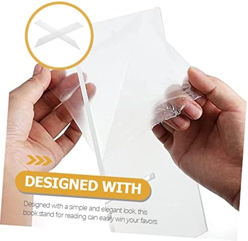 SEWACC Transparent X-Shaped Cookbook Stand for Home Office Use