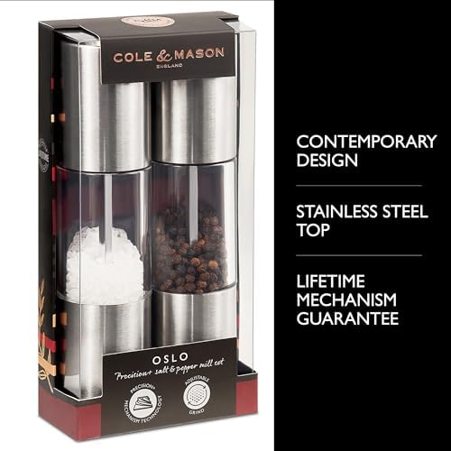 Cole Mason Oslo Salt Pepper Grinder Set 1