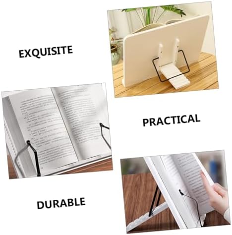 Wooden Book Stand Holder for Cookbooks Textbooks Magazines