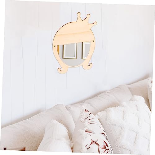 Didiseaon Pink Wooden Vanity Mirror for Women