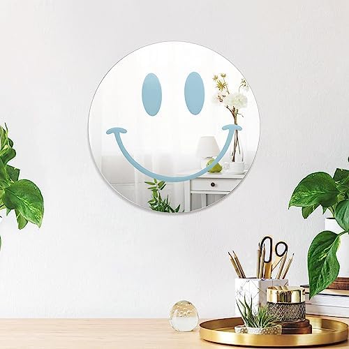 Dremisland Wall Mirror Preppy Decor Blue