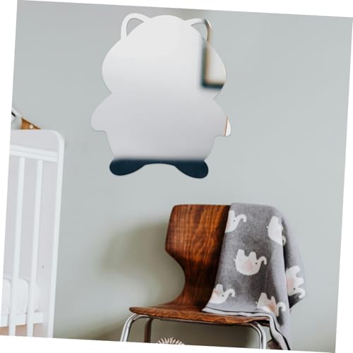 Vaguelly Hamster Shaped Wall Mirror No Drilling