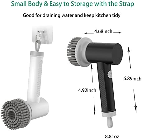 Amvnotia Electric Spin Scrubber with 3 Brush Heads and 2 Speeds