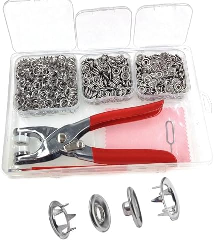 KAXIMON 95mm Snap Fasteners Kit 200 Sets