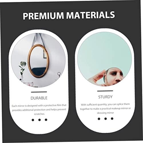 PRETYZOOM 30pcs Acrylic Mirror Wall Stickers