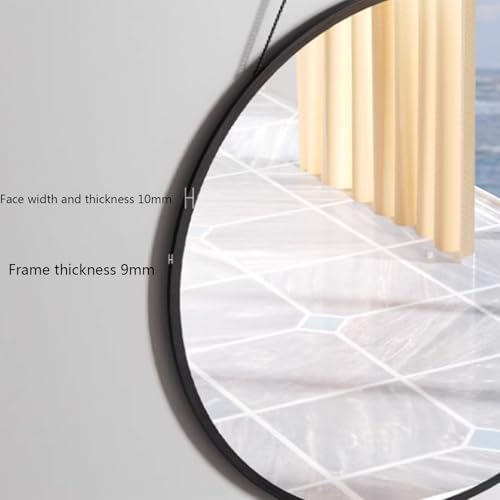 FLIPP 30cm Wall Mounted Mirror with Black Frame