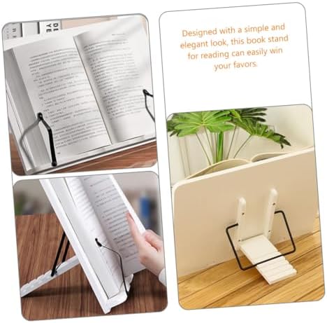 COHEALI Adjustable Wooden Book Stand for Reading and Display