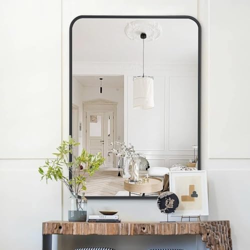 Newferro 22x30 Inch Silver Bathroom Mirror with HD Glass