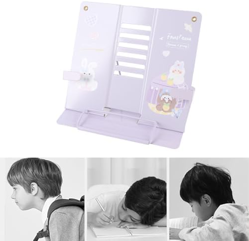 Asixxsix Adjustable Book Stand with Exquisite Pattern Design