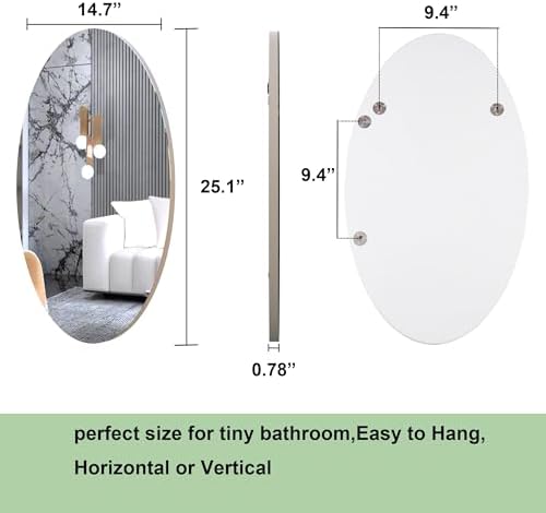 Facilehome Wall Mounted Dressing Mirror 1