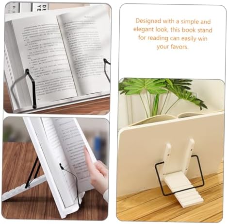 Wooden Book Stand Holder for Cookbooks Textbooks Magazines