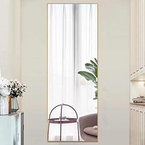BEHOME Full Length Standing Mirror - 65x22 Gold Aluminum Frame