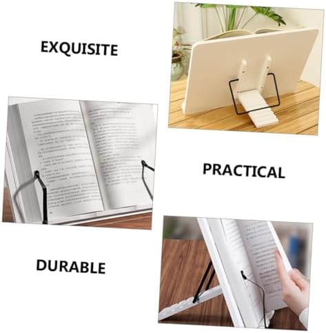 VILLCASE Adjustable Wood Book Stand for Cookbooks and Notebooks