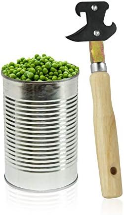 Metaltex 250330 Stainless Steel Can Opener with Wooden Handle 1