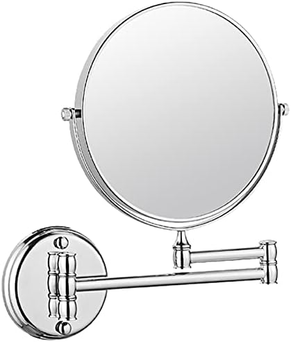 KEYQEEN Wall Mounted Double Sided Mirror with 10X Magnification