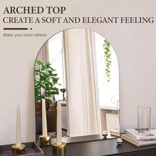 DARENYI 16x12 Arched Mirror for Bathroom