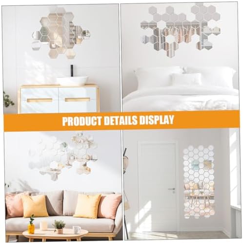Cabilock Vanity Mirror Wall Adhesive Acrylic Sticker 24 Pack