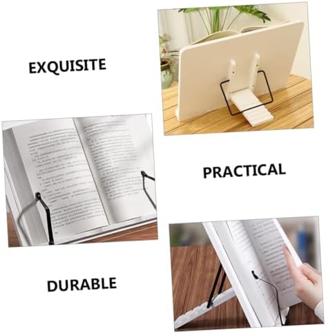 Operitacx Adjustable Wooden Book Stand for Reading 1
