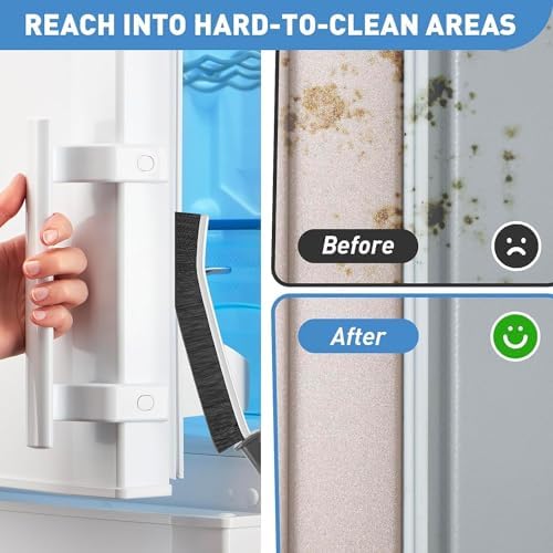 6 Piece Hard Bristle Crevice Cleaning Brush Set