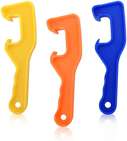 Prasacco 3 Pcs Bucket Opener Tools 5 Gallon Paint Can Opener Plastic Set