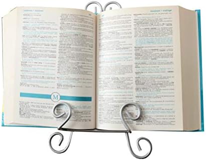 Heavy Duty Silver Curved Book Stand